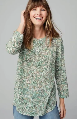 Paisley Henley Top | Jjill