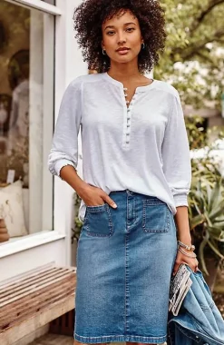 Patch-Pocket Skirt | Jjill