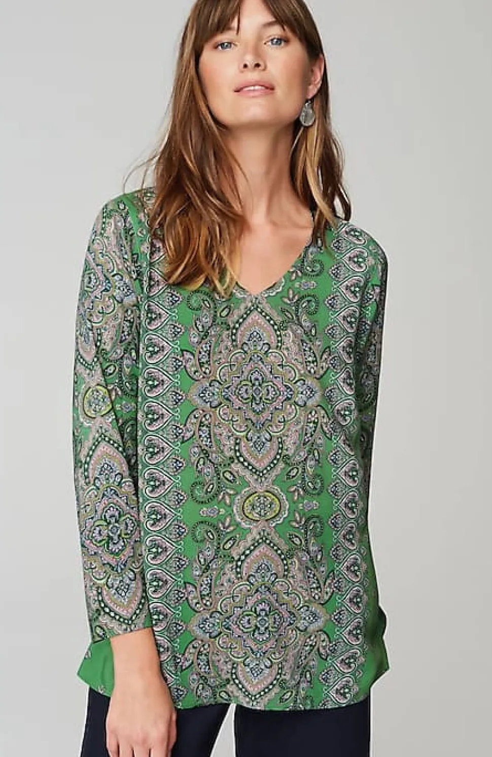Placed-Paisley Top | Jjill