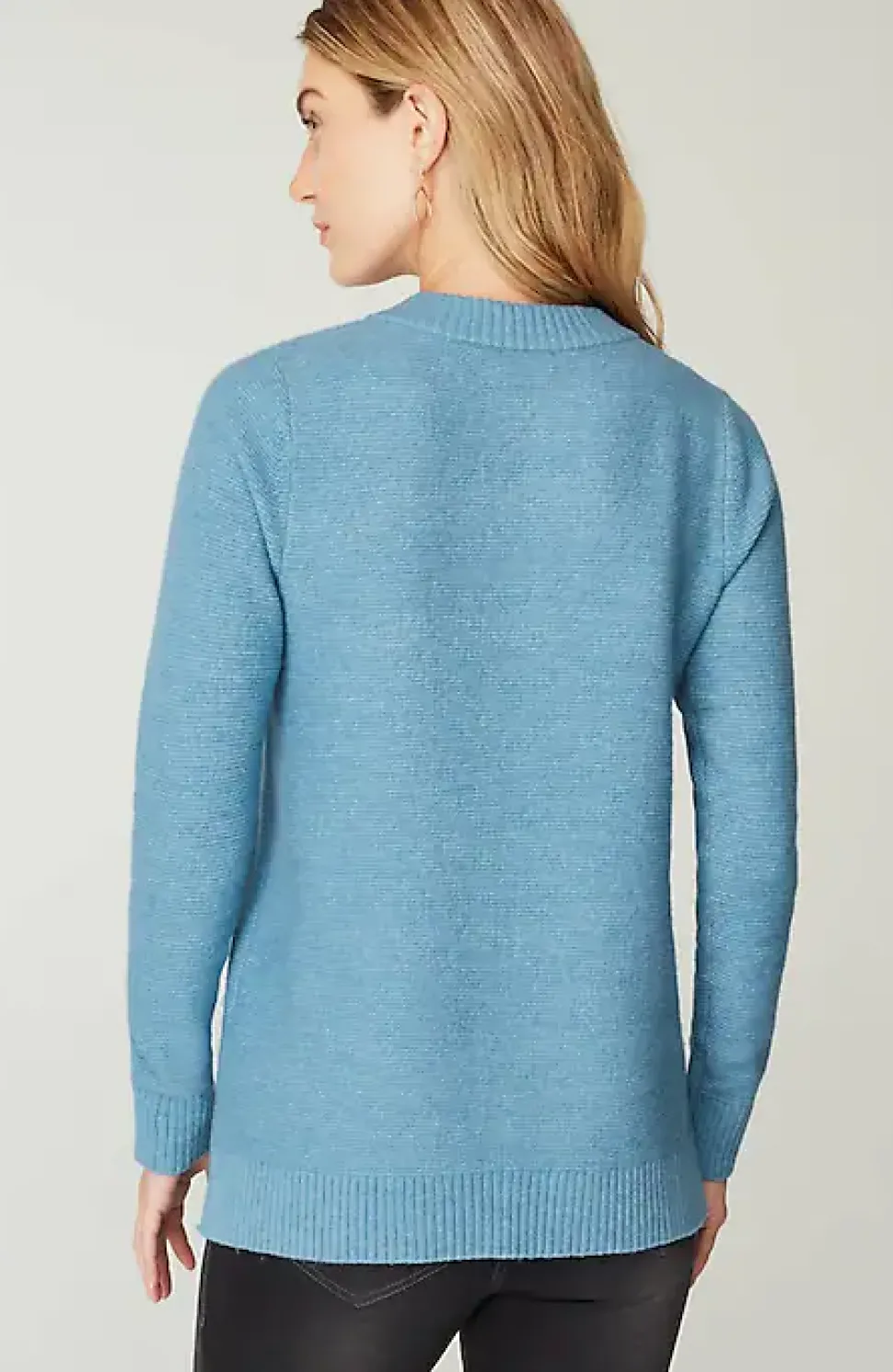 Pure Jill Button-Front Crew-Neck Sweater | Jjill
