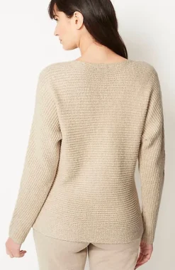 Pure Jill Hand-Stitched Details Boat-Neck Sweater | Jjill