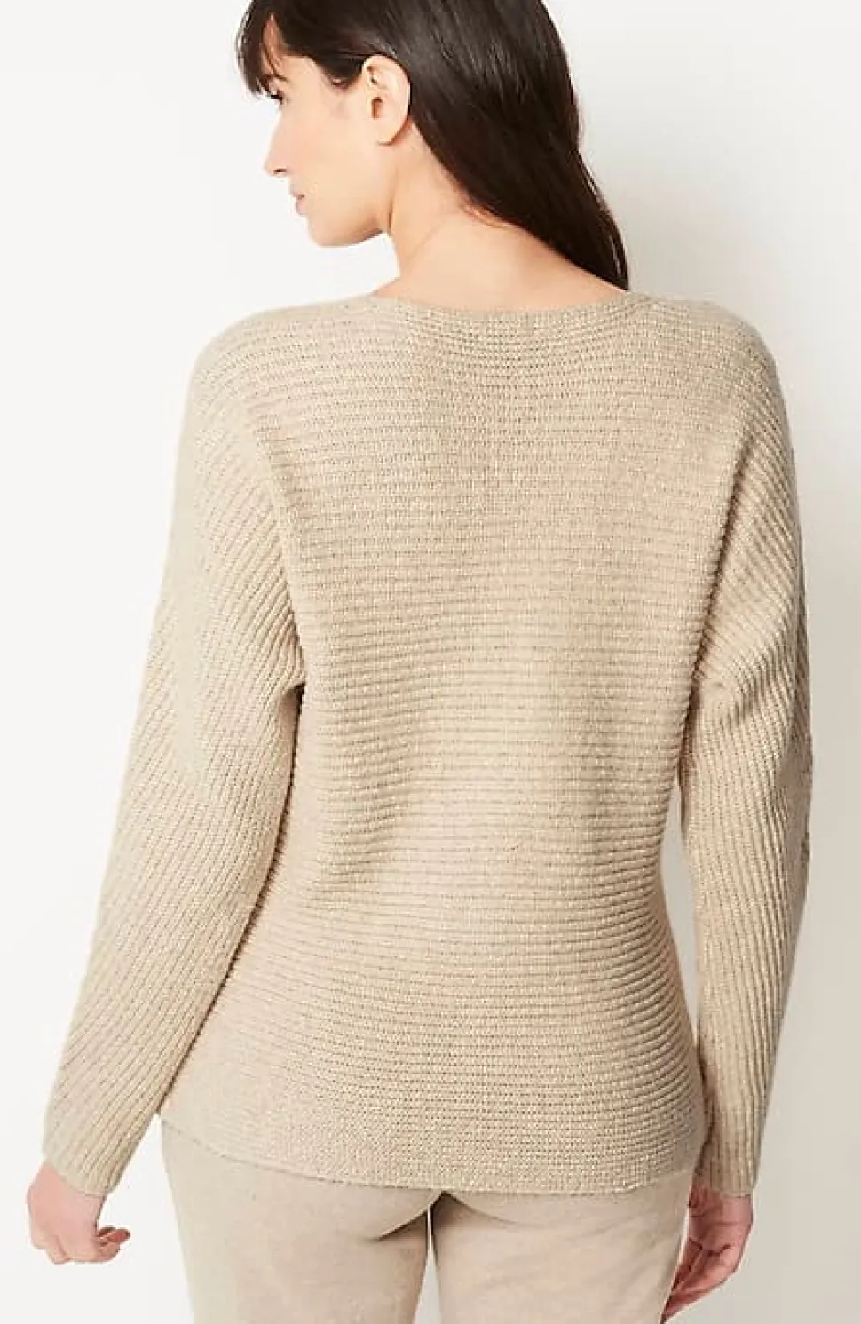Pure Jill Hand-Stitched Details Boat-Neck Sweater | Jjill