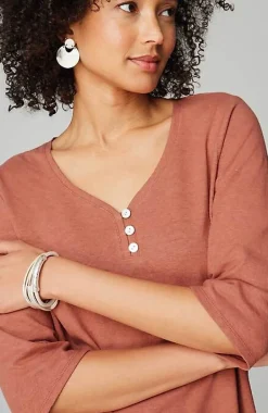 Pure Jill Hemp U0026 Cotton Henley Top | Jjill
