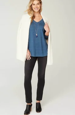Pure Jill Indigo-Jersey Relaxed Top | Jjill