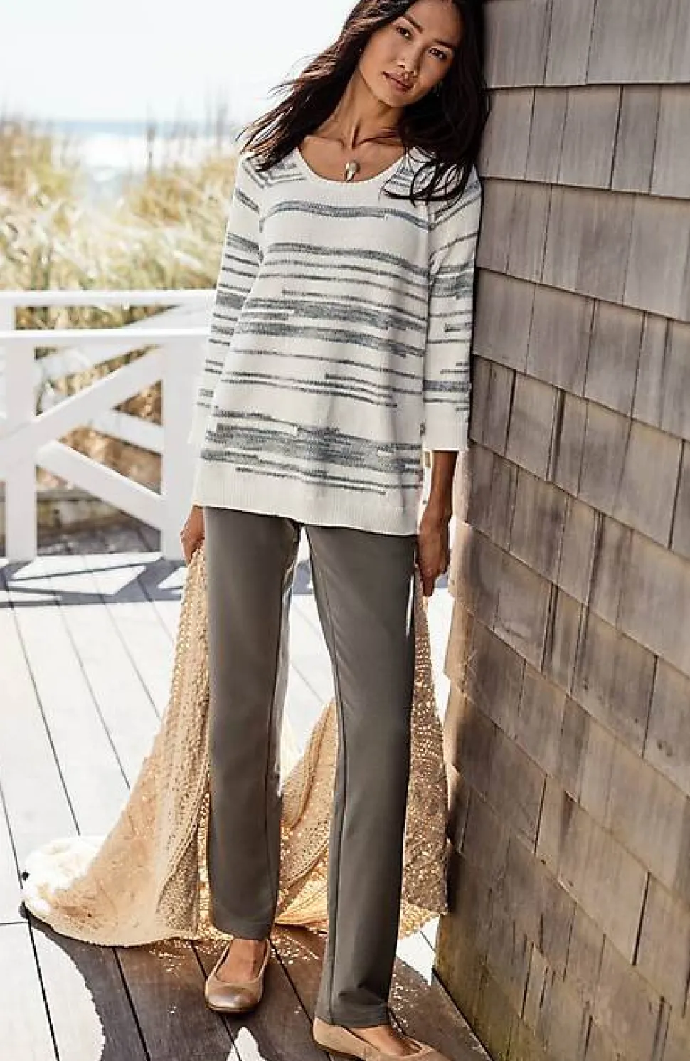 Pure Jill Intarsia Relaxed Sweater | Jjill