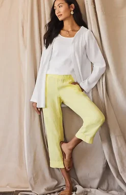 Pure Jill Linen Trapunto-Stitched Pants | Jjill