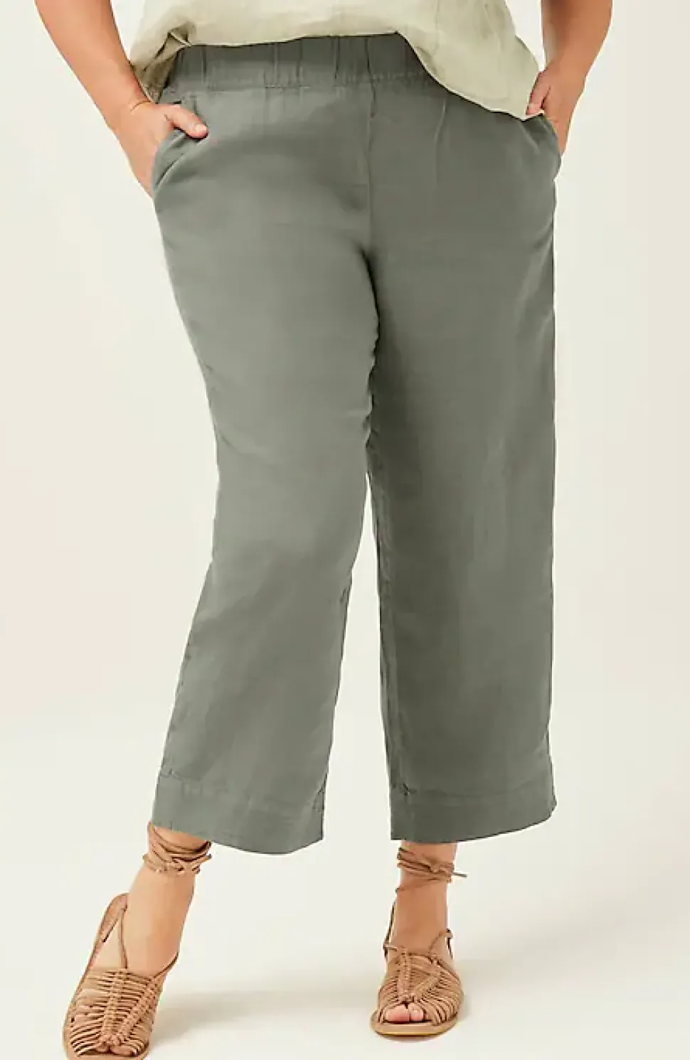 Pure Jill Linen Trapunto-Stitched Pants | Jjill