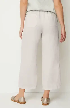 Pure Jill Linen-Blend Wide-Leg Crops | Jjill