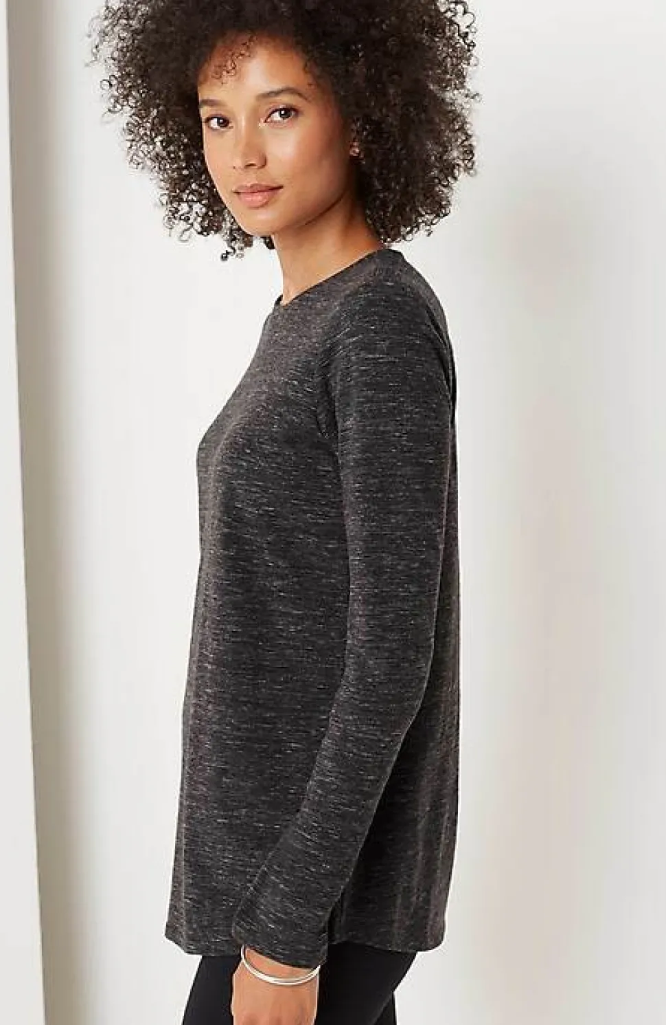 Pure Jill Long-Sleeve Shirttail Tee | Jjill