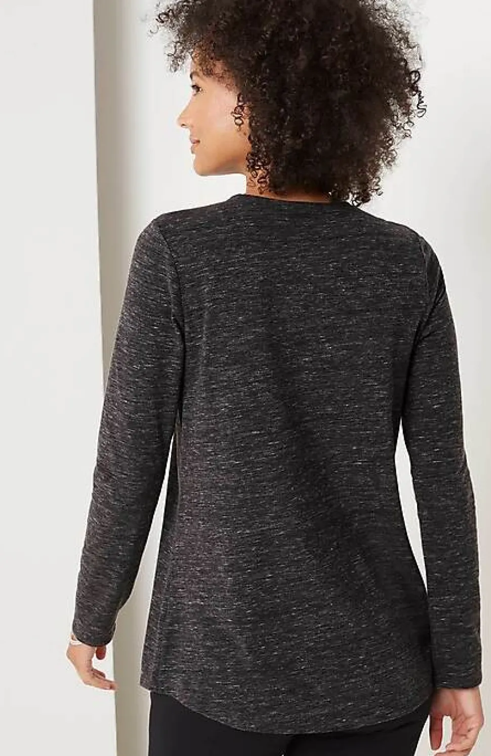 Pure Jill Long-Sleeve Shirttail Tee | Jjill
