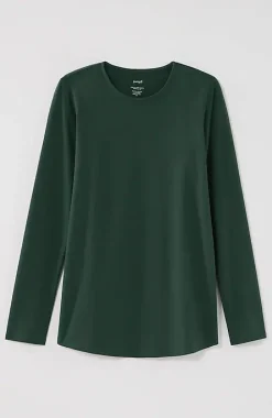 Pure Jill Long-Sleeve Shirttail Tee | Jjill