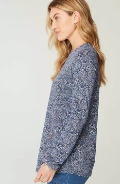 Pure Jill Long-Sleeve Shirttail Tee | Jjill
