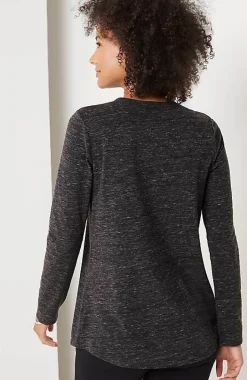 Pure Jill Long-Sleeve Shirttail Tee | Jjill