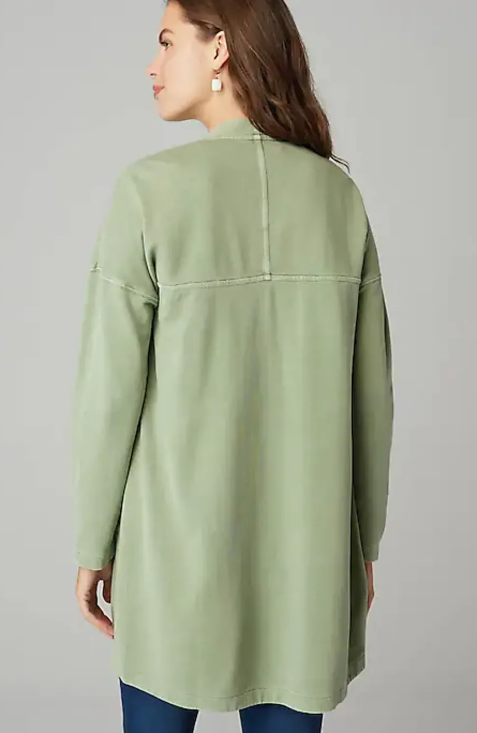 Pure Jill Mineral-Dyed Draped-Front Jacket | Jjill