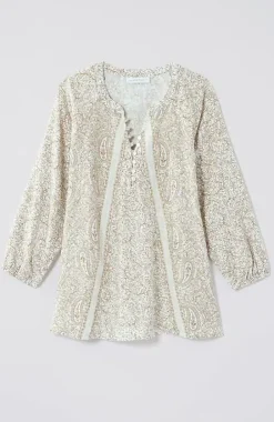 Pure Jill Organically Grown Cotton Buttoned Top | Jjill