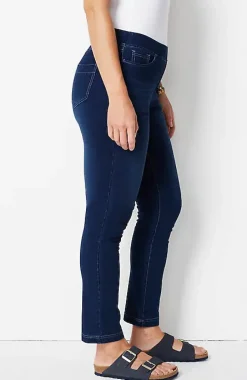 Pure Jill 5-Pocket Knit Pull-On Jeans | Jjill