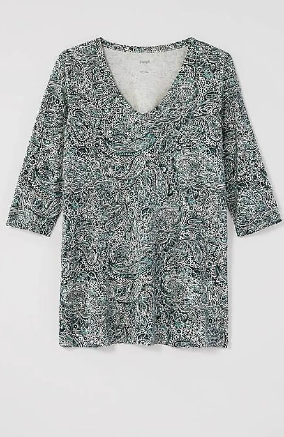 Pure Jill Printed Soft-V-Neck Top | Jjill