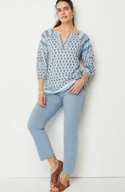 Pure Jill Soft Indigo Slim-Leg Jeans | Jjill