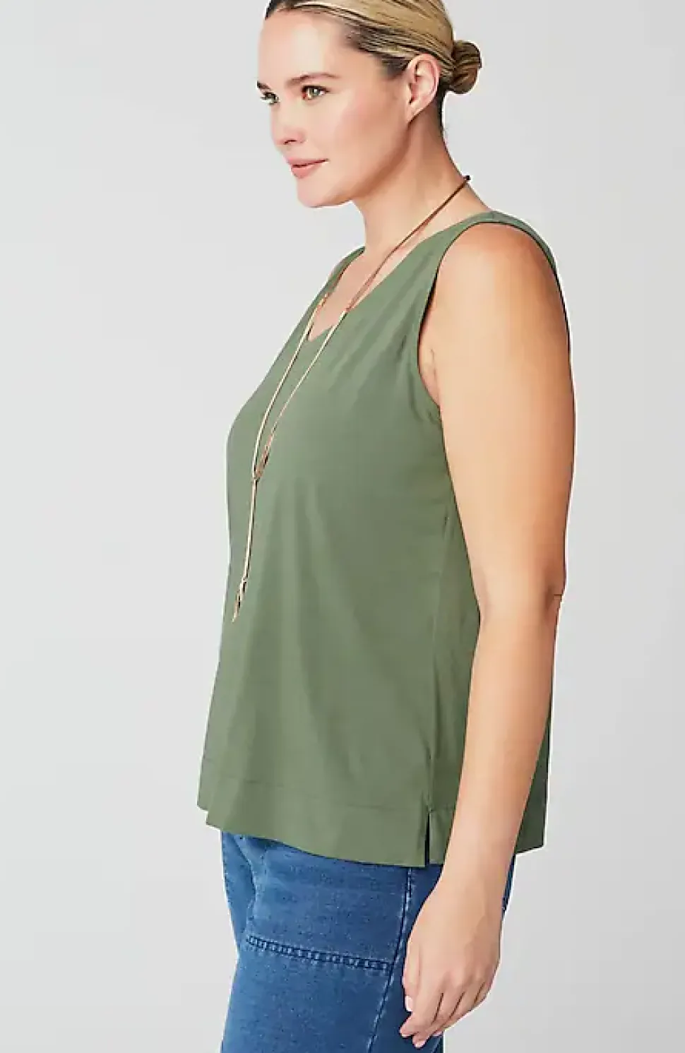 Pure Jill Soft-V-Neck Layering Tank | Jjill
