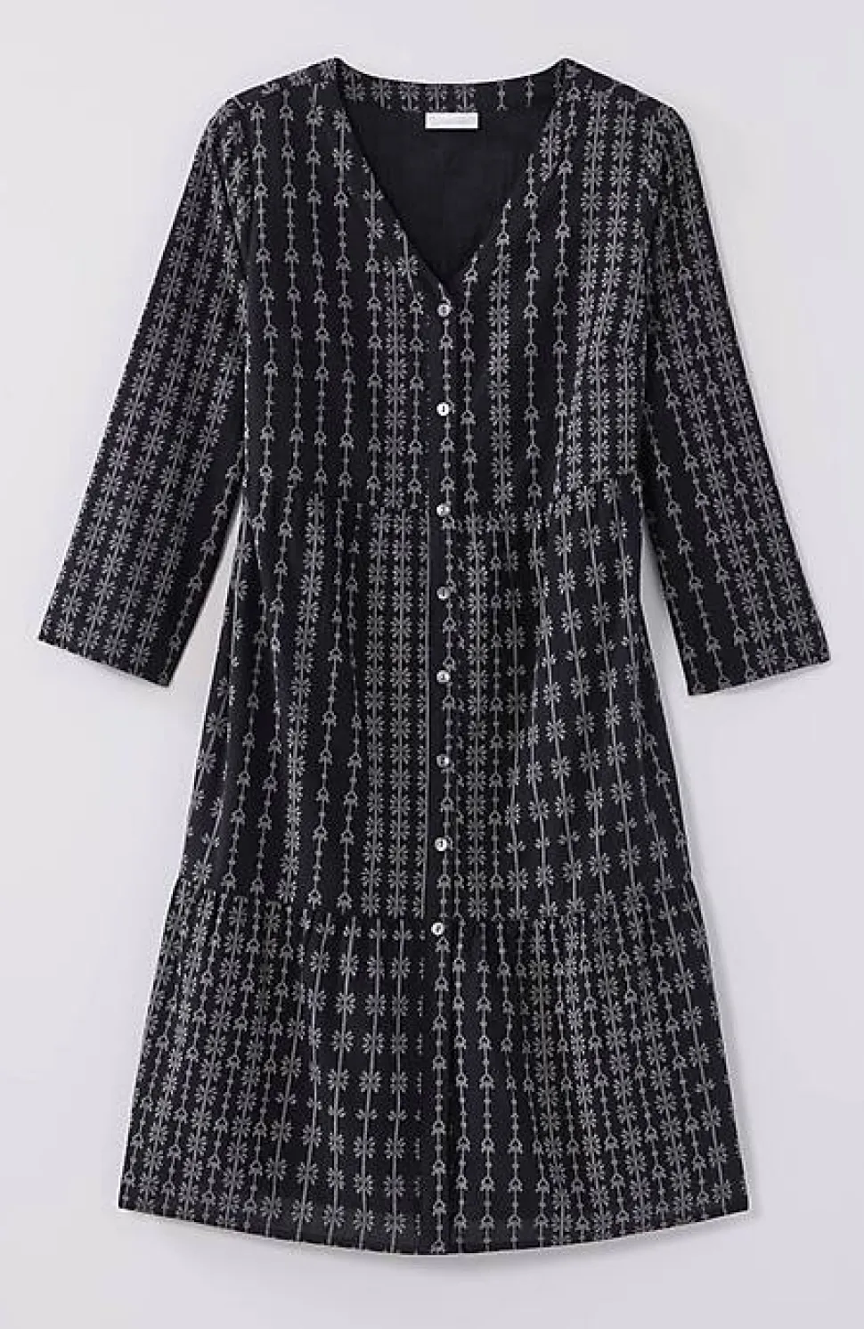 Pure Jill Tiered Button-Front Dress | Jjill
