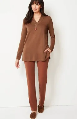 Pure Jill Tranquility Fleece V-Neck Tunic | Jjill