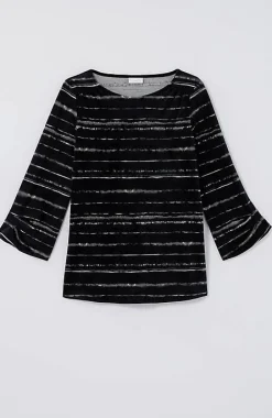 Pure Jill Velour Pleated-Sleeve Top | Jjill