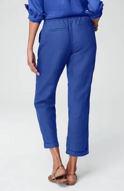 Relaxed Linen Straight-Leg Pants | Jjill