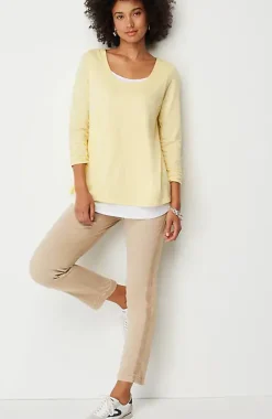 Sateen Slim-Leg Pants | Jjill