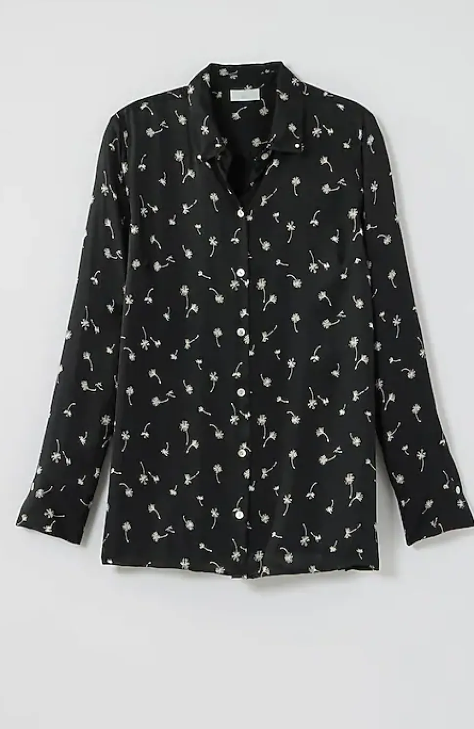 Satin Button-Front Shirt | Jjill