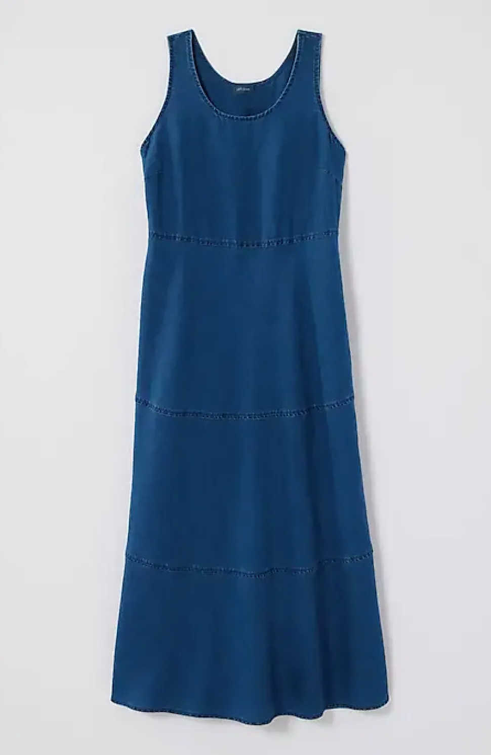 Seamed Indigo Midi Dress | Jjill