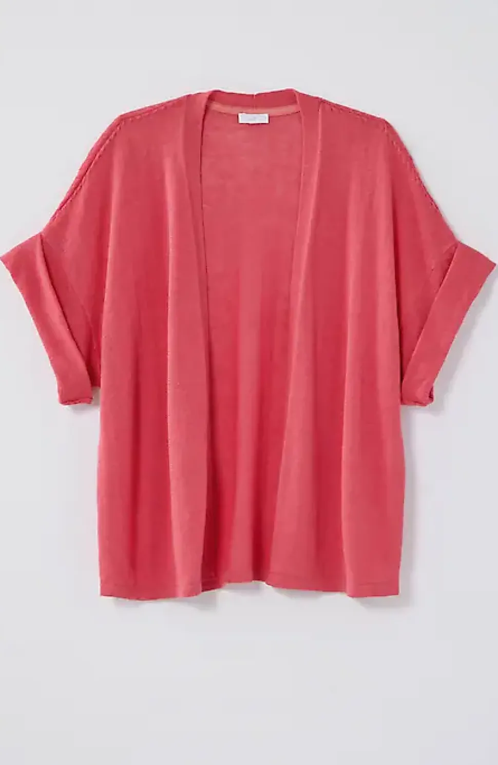 Short Cuffed-Sleeve Open-Front Cardi | Jjill