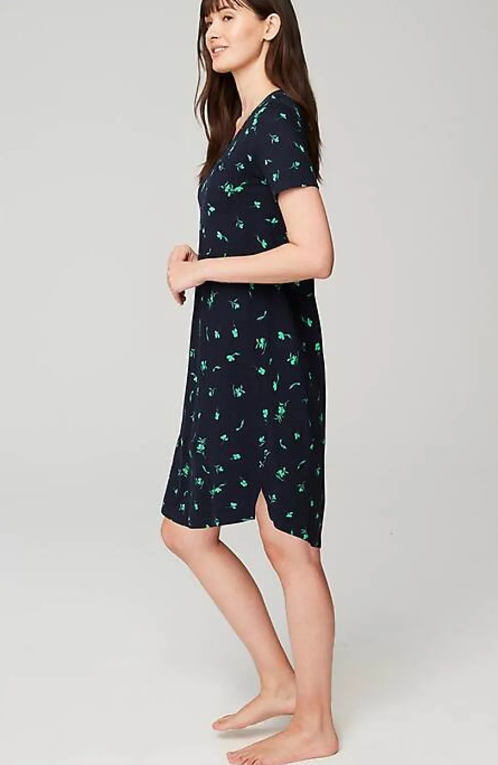 Sleep Ultrasoft Patch-Pocket Gown | Jjill