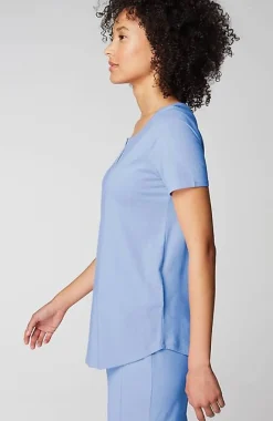 Sleep Ultrasoft Short-Sleeve Henley | Jjill