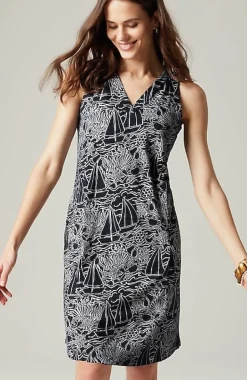 Sleeveless V-Neck Knit Dress | Jjill
