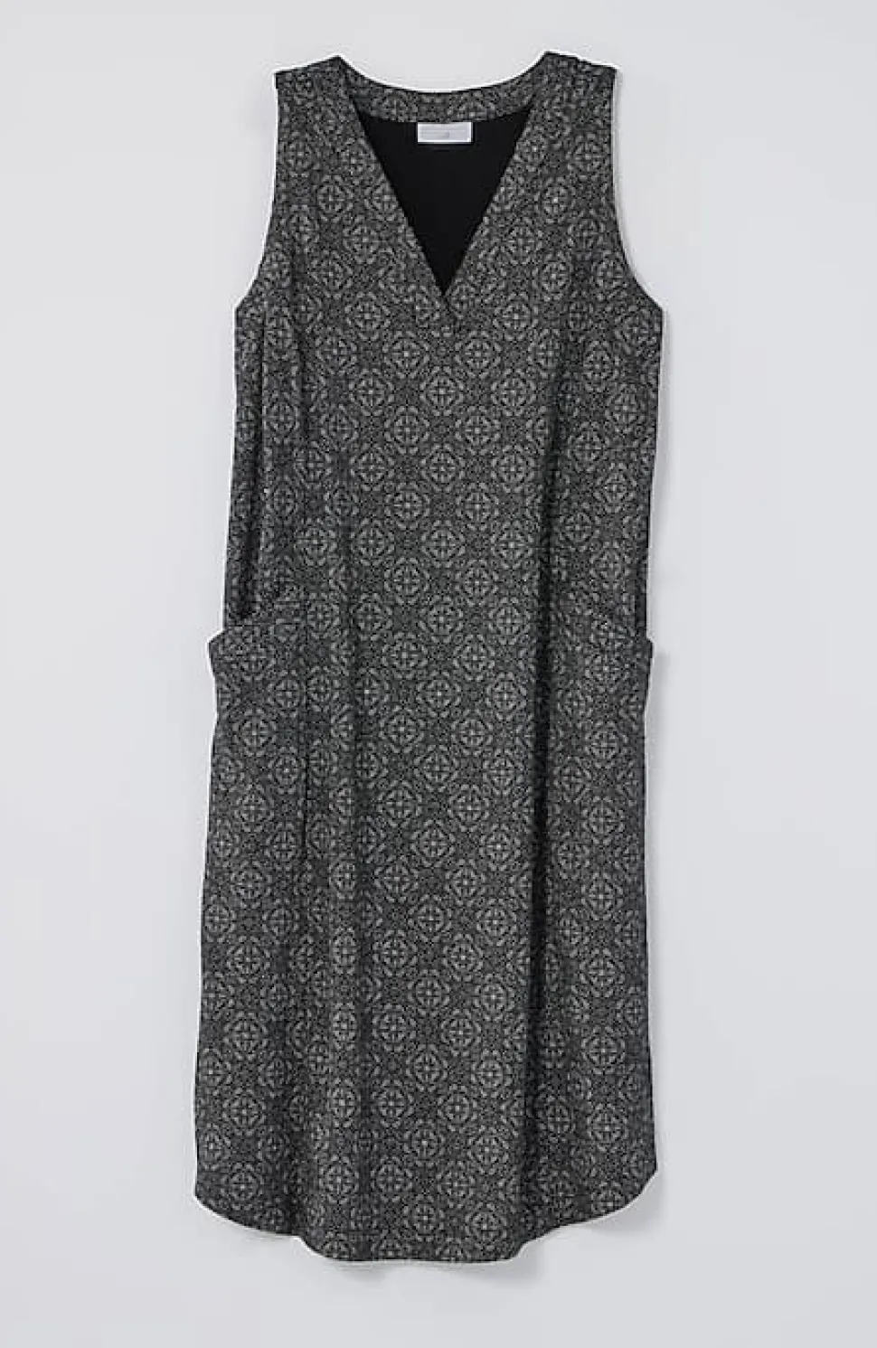 Sleeveless V-Neck Knit Dress | Jjill