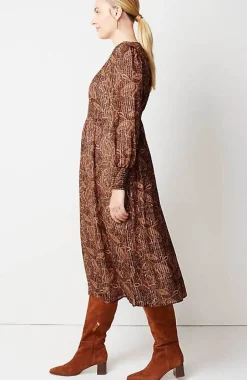 Smocked Midi Dress | Jjill