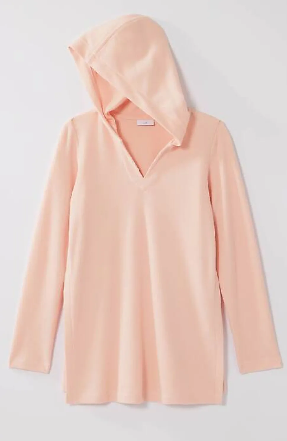 Soft-Brushed Waffle Hoodie Tunic | Jjill