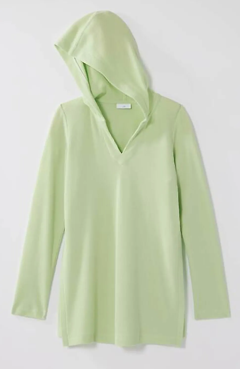 Soft-Brushed Waffle Hoodie Tunic | Jjill