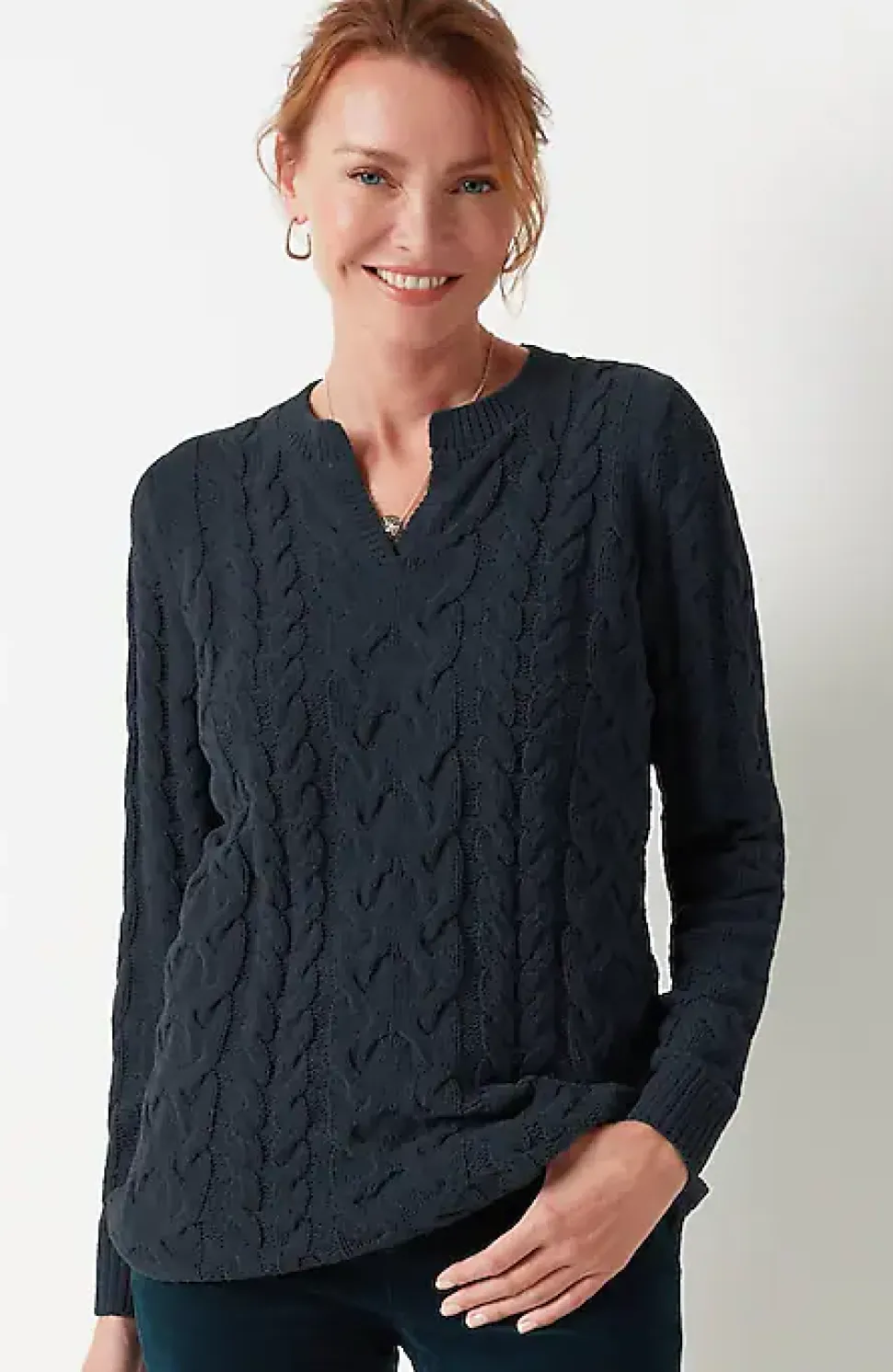 Split-Neck Chenille Tunic | Jjill