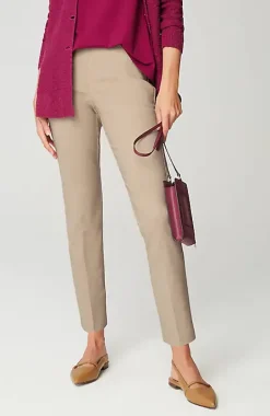 Versatile Cotton-Stretch Slim-Leg Pants | Jjill