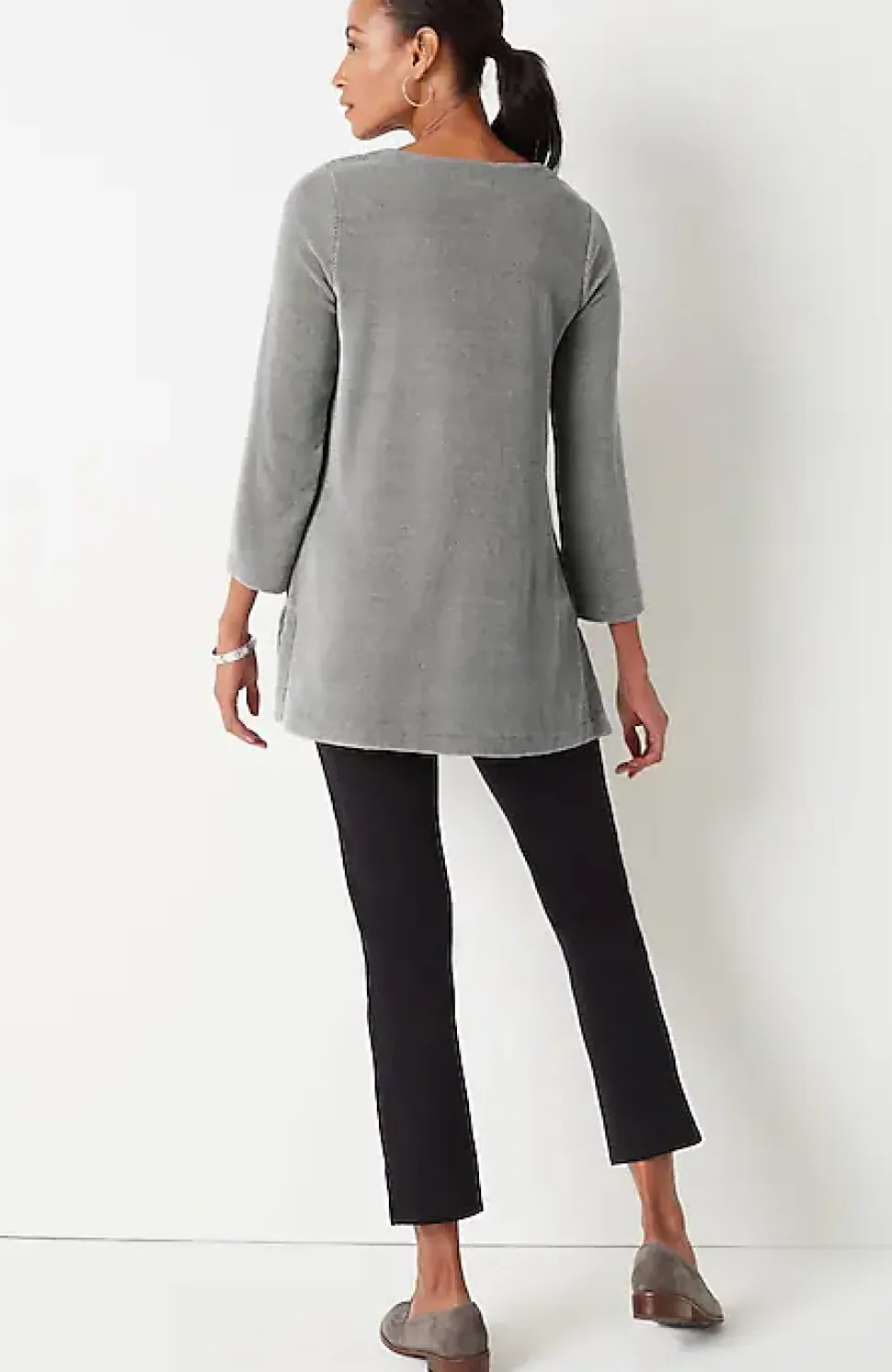 Wearever Chenille Knit A-Line Tunic | Jjill