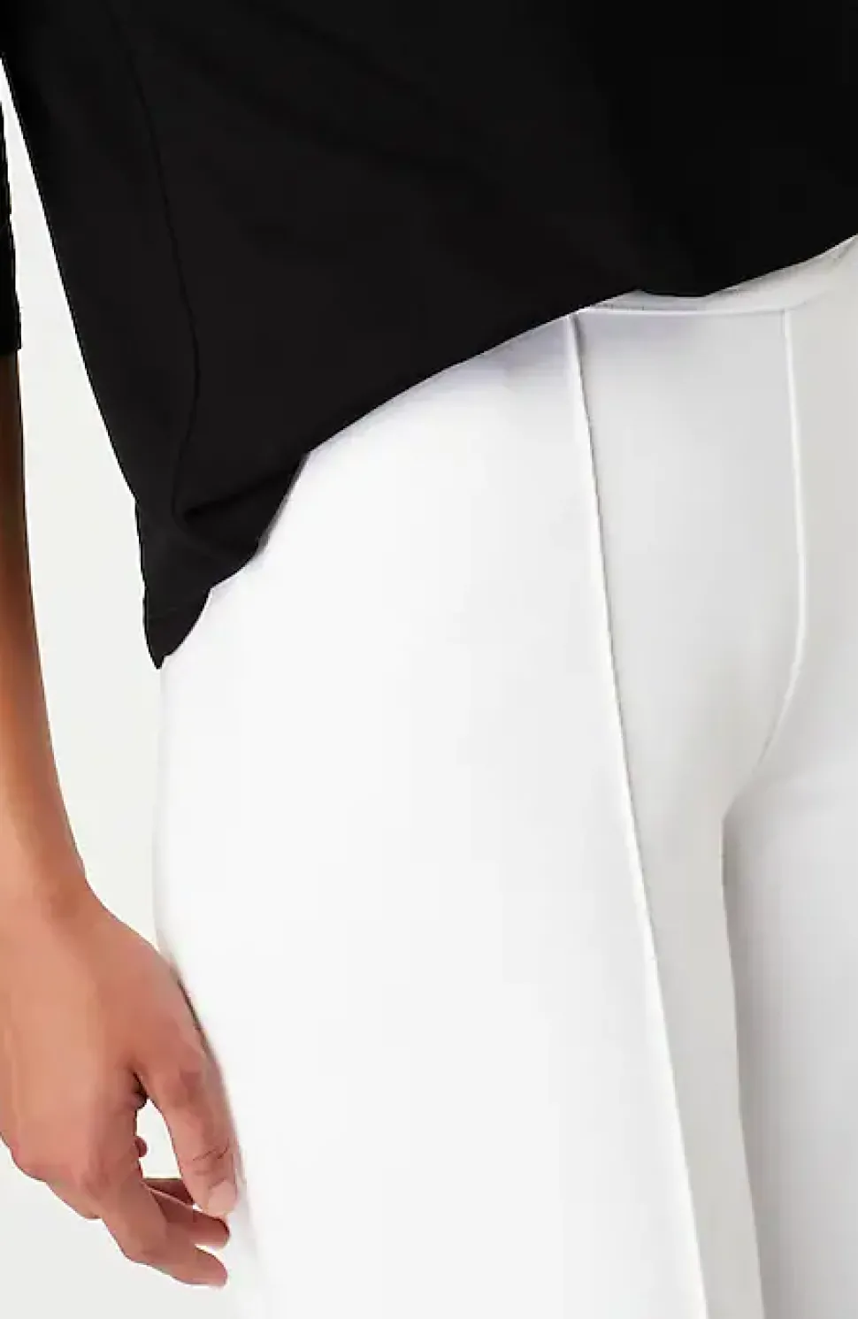 Wearever Double-Face Jersey Pintucked Crops | Jjill