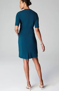 Wearever Draped Twist-Front Dress | Jjill