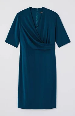 Wearever Draped Twist-Front Dress | Jjill