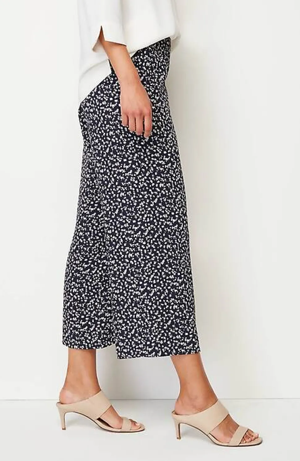 Wearever Easy-Care Woven Wide-Leg Crops | Jjill