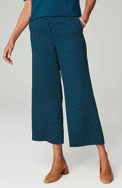 Wearever Easy-Care Woven Wide-Leg Crops | Jjill