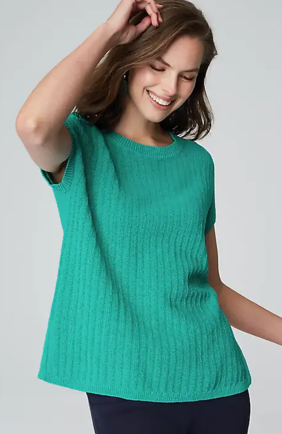 Wearever Lightweight Textured Pullover | Jjill