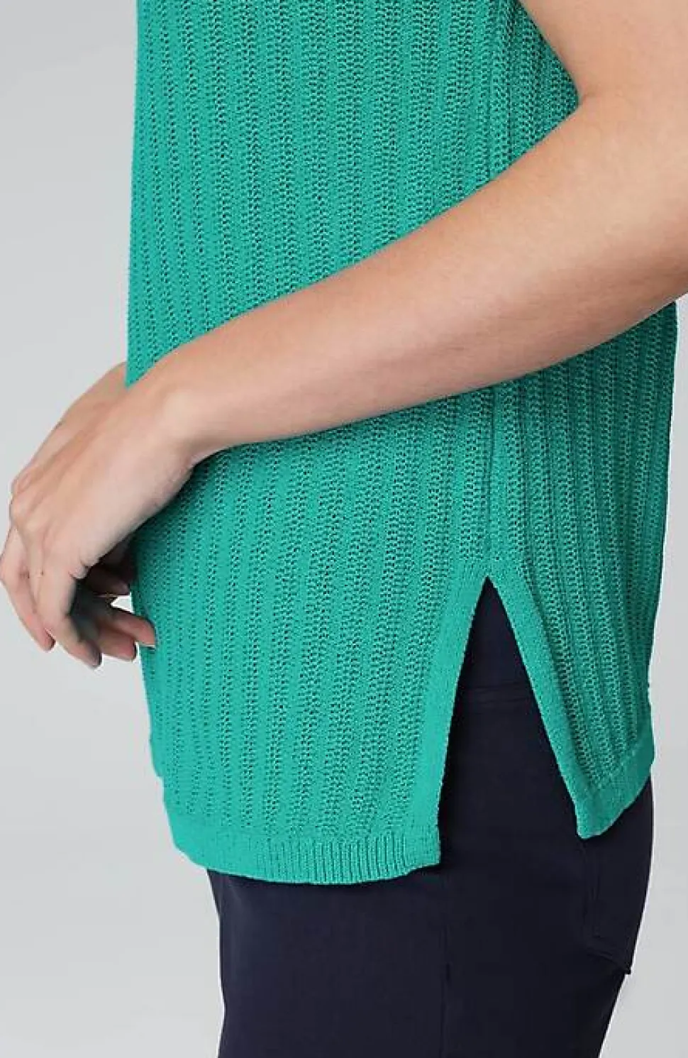Wearever Lightweight Textured Pullover | Jjill