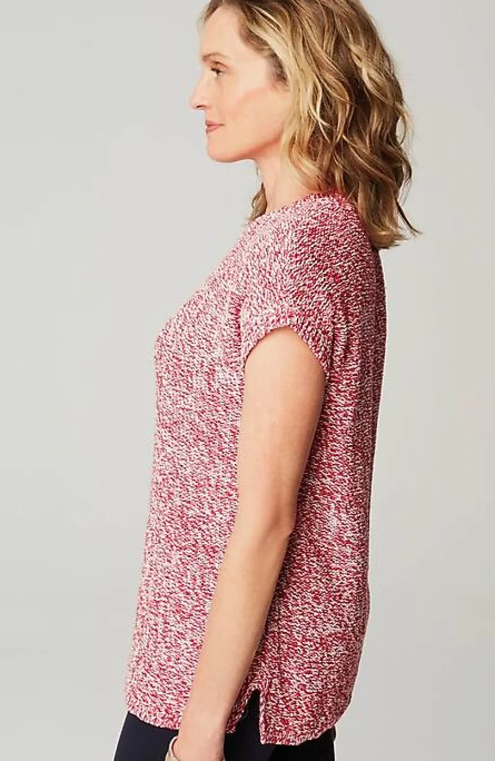 Wearever Marled Dolman-Sleeve Pullover | Jjill