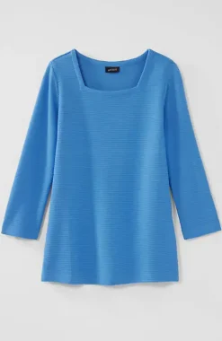 Wearever Ottoman Square-Neck Top | Jjill
